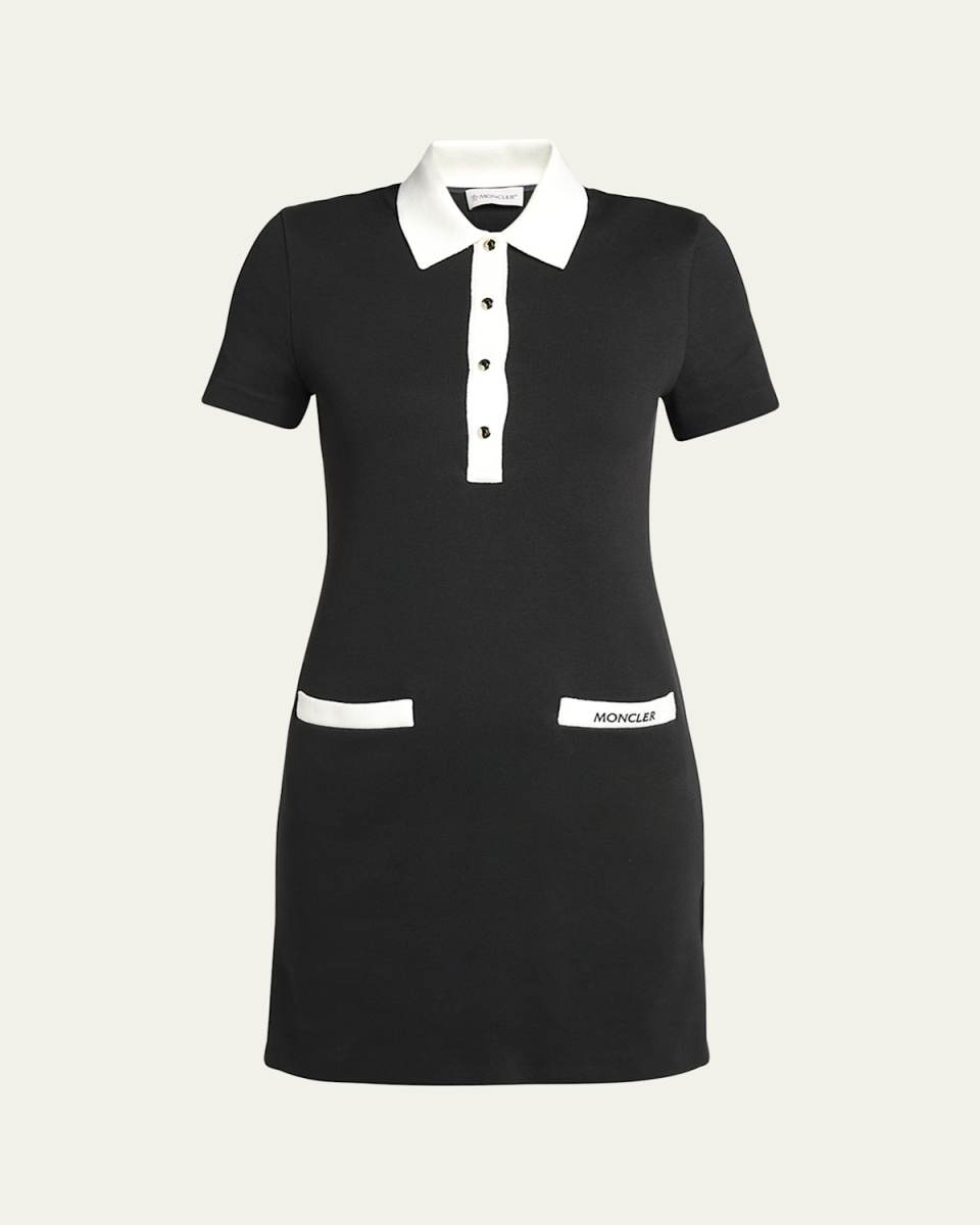 Two-Tone Mini Shirtdress
